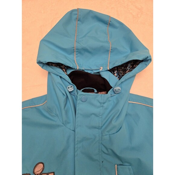 NFL Super Bowl LII Media Parka Blue Minnesota Vikings Football Coat Size Small L - Picture 7 of 15